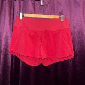 Lululemon Red Athletic Shorts Sz4